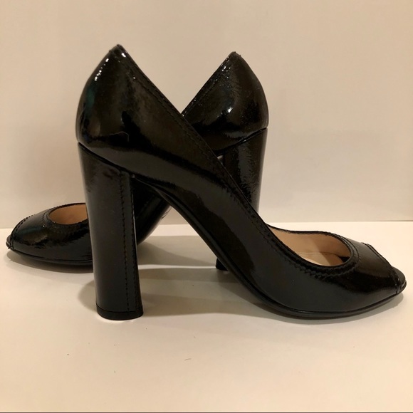 PRADA Patent Leather Pumps - Black, Open-Toe - Picture 3 of 8
